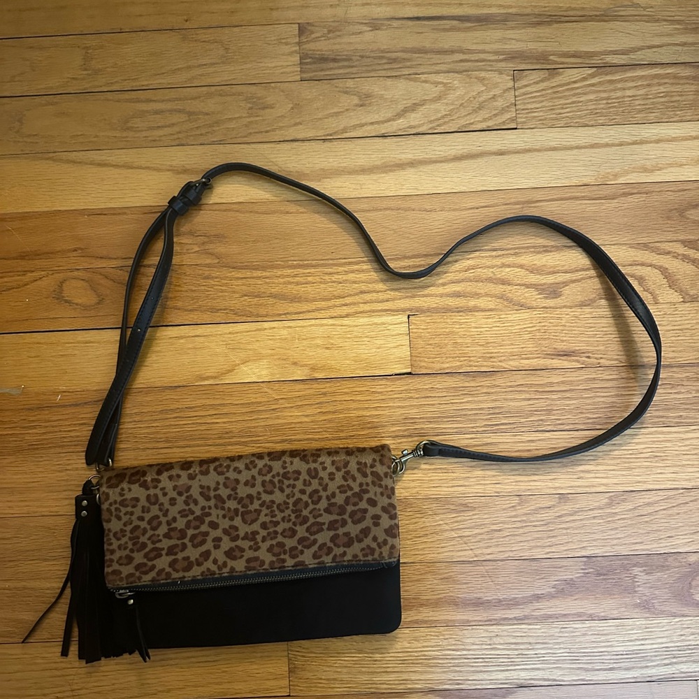 Leopard Print Crossbody Bag